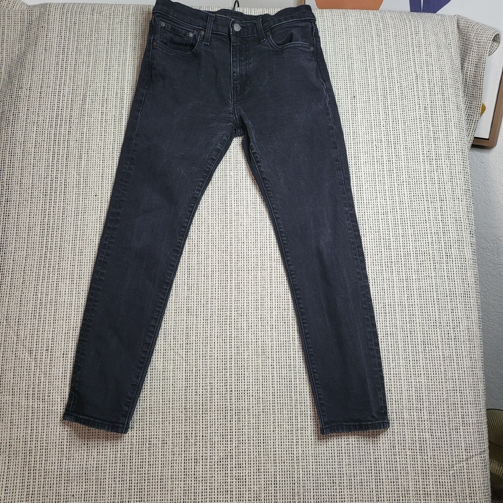Levi's Premium‎ Lot 512 Big E Jeans Men's 30x30 Black Denim Slim